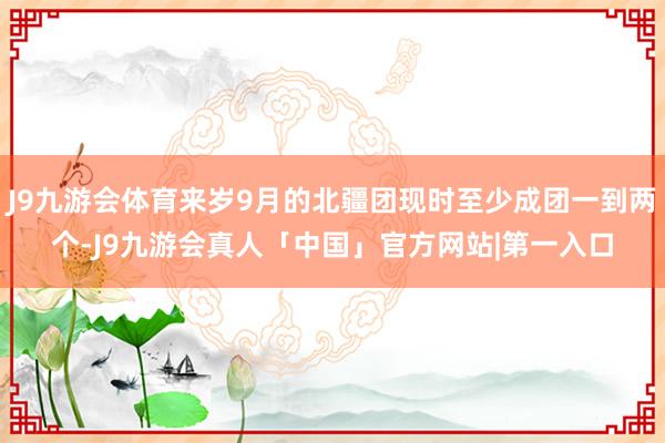 J9九游会体育来岁9月的北疆团现时至少成团一到两个-J9九游会真人「中国」官方网站|第一入口